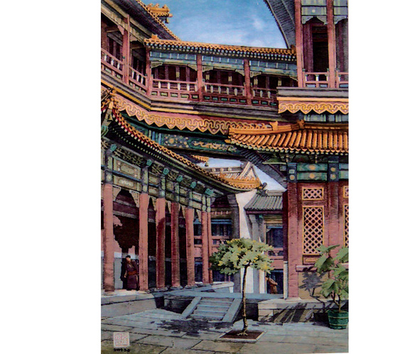 雍和宫万福阁飞廊